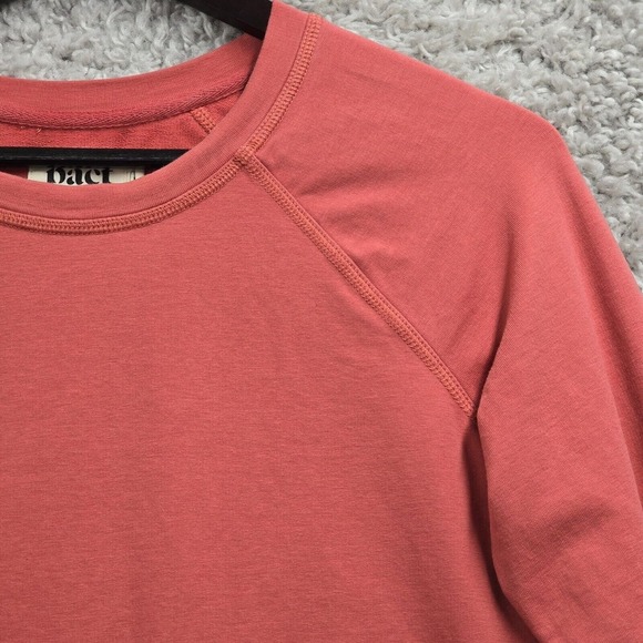 Pact Sweatshirt Womens Small Pink Long Sleeve Cinch Pullover Everyday Staple - Picture 3 of 12